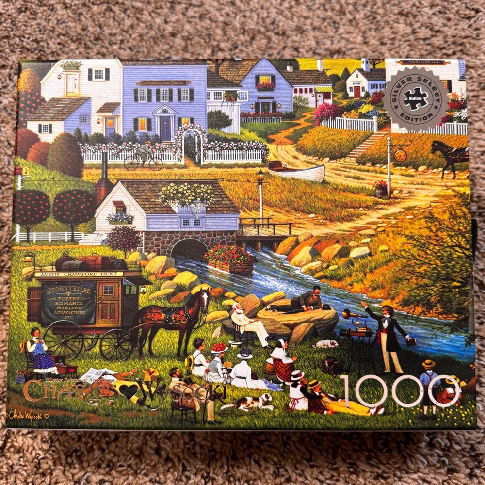 Charles Wysocki Hounds of the Baskervilles Buffalo Games Silver Select Puzzle